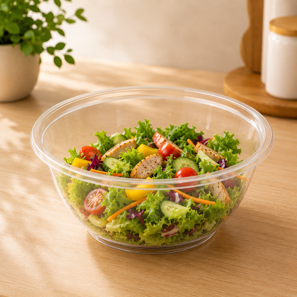 Ensaladera 24 Oz Compostable
