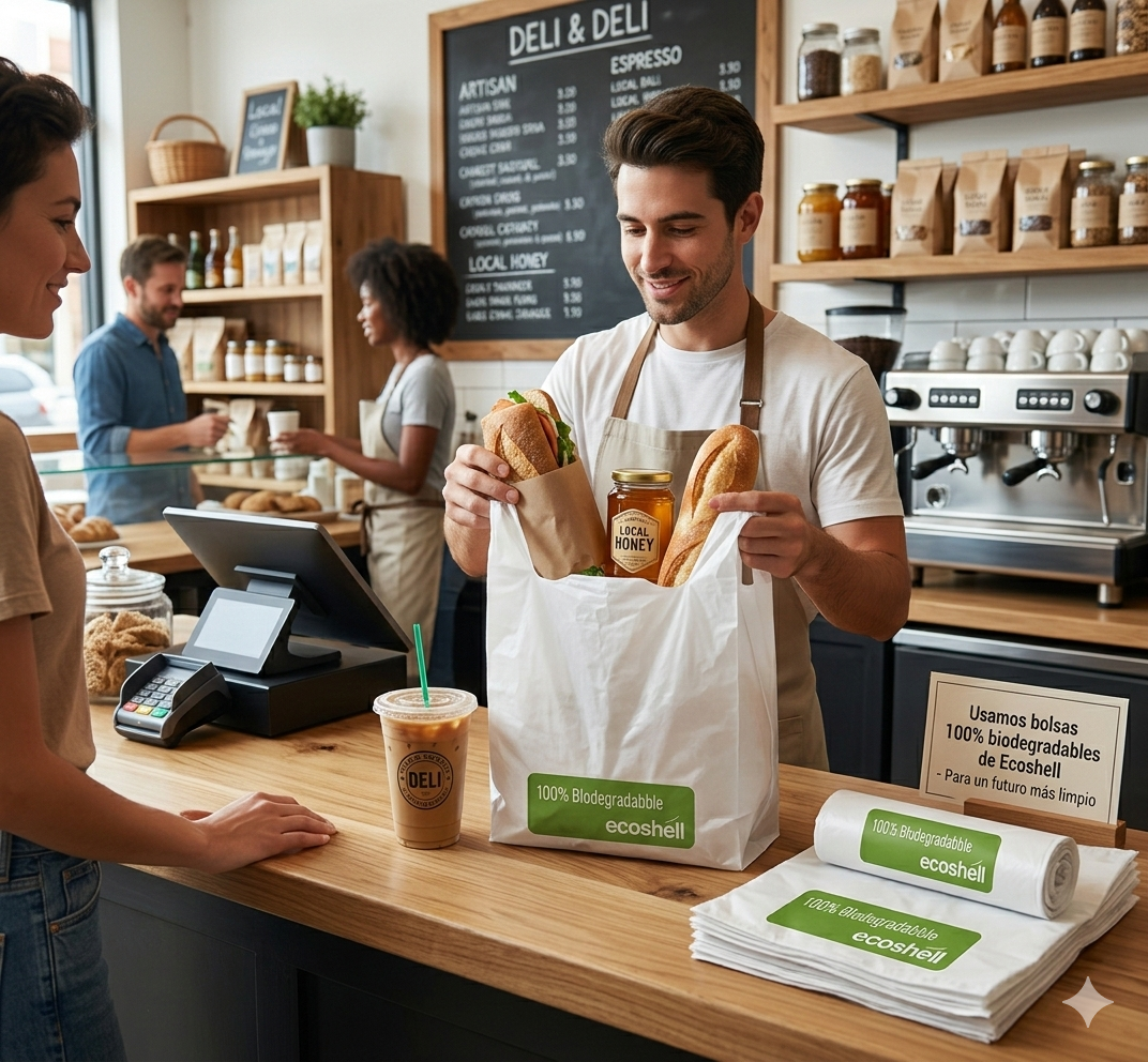 Bolsa Camiseta Compostable – 100% Eco-Friendly