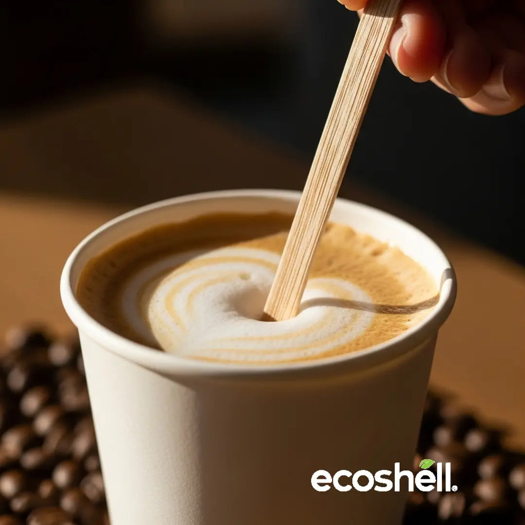 Agitador De Madera Compostable