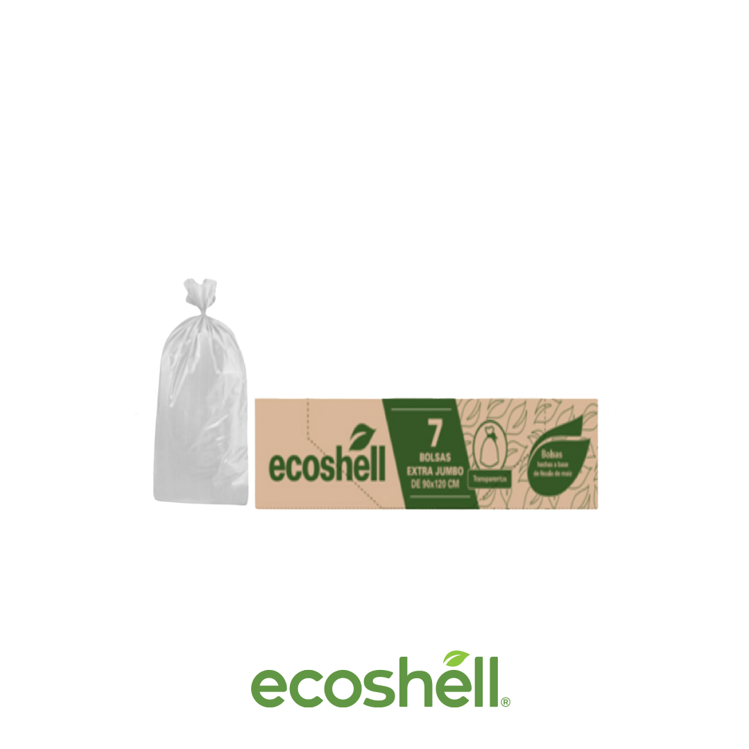 Bolsa De Basura Transparente 90x120cm Compostable