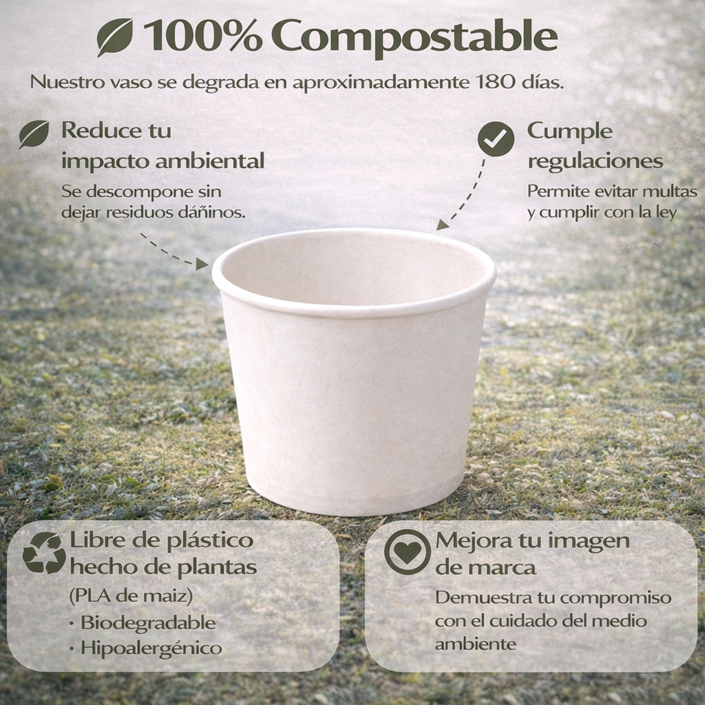 Paper Bowl 24 Oz Compostable