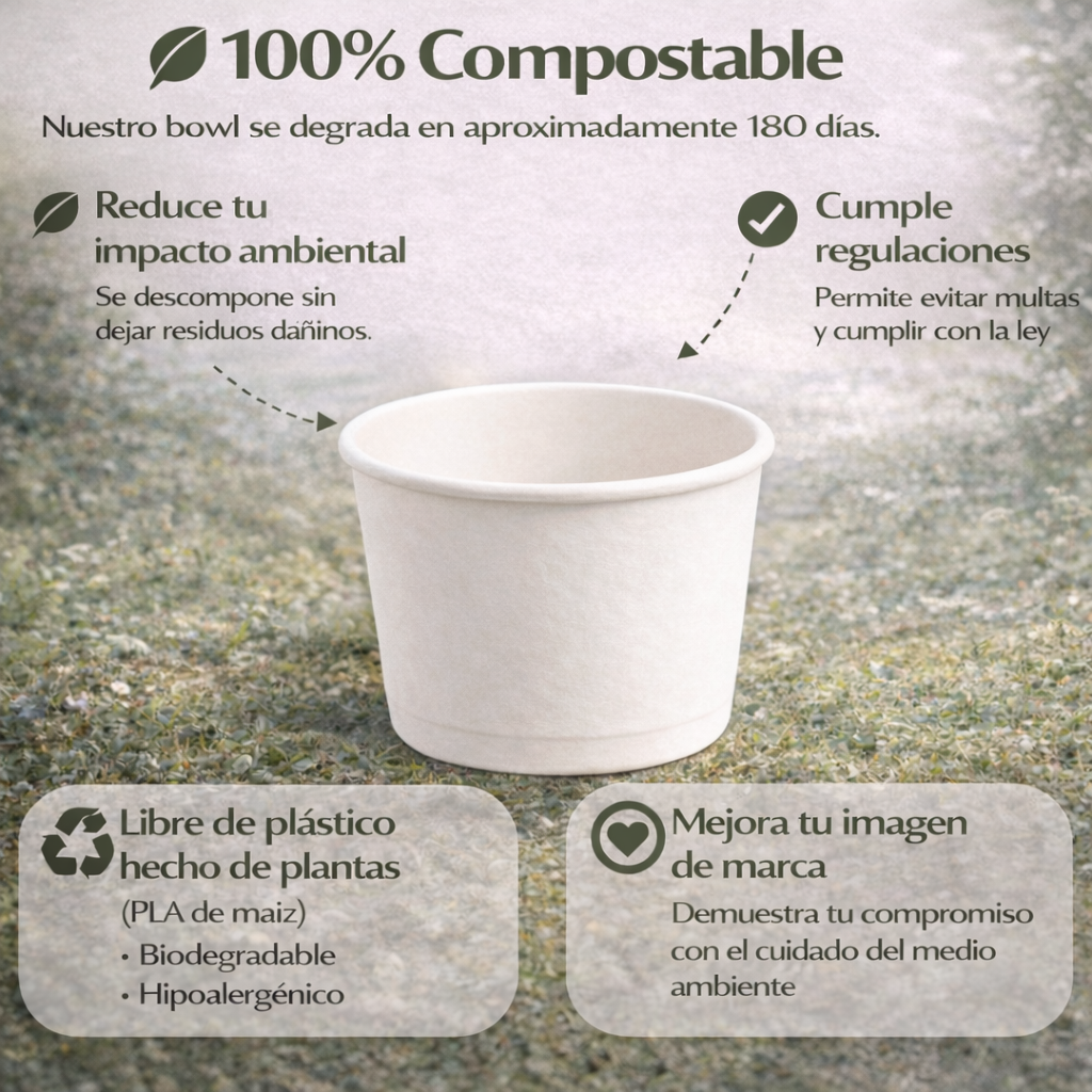 Paper Bowl 16 Oz Compostable