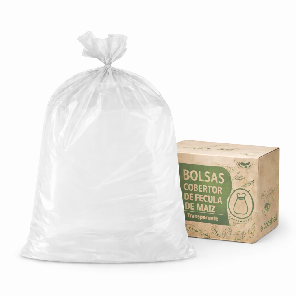 Bolsa De Basura Transpatente 50x70cm Compostable