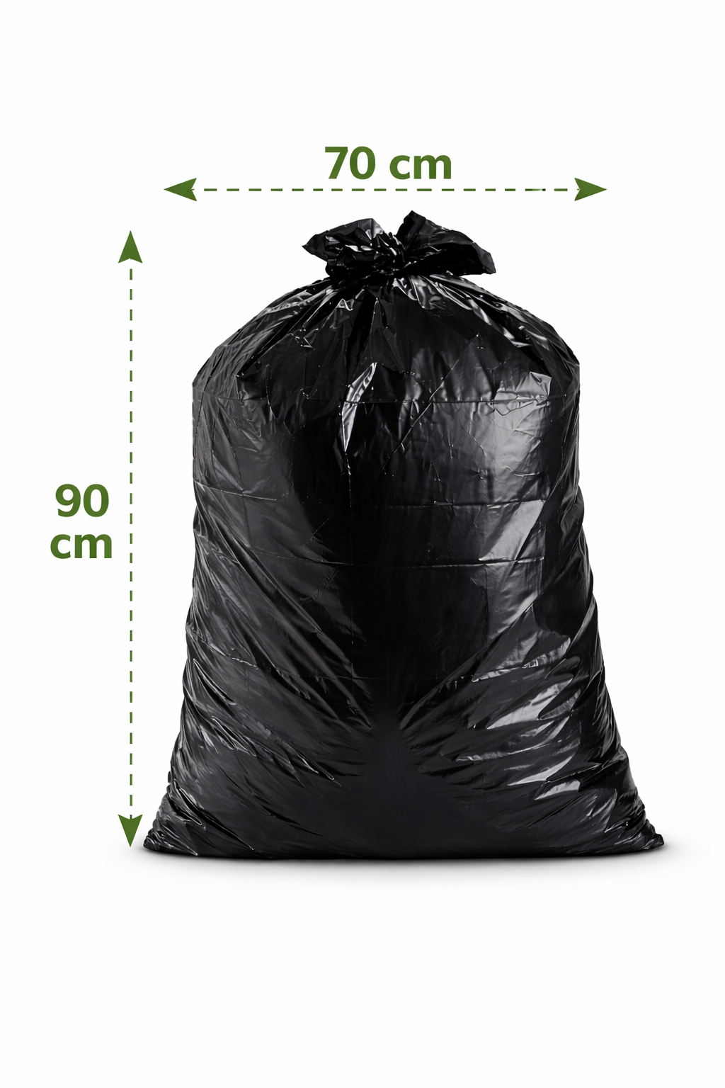 Bolsa De Basura 70x90cm Compostable (Negra)