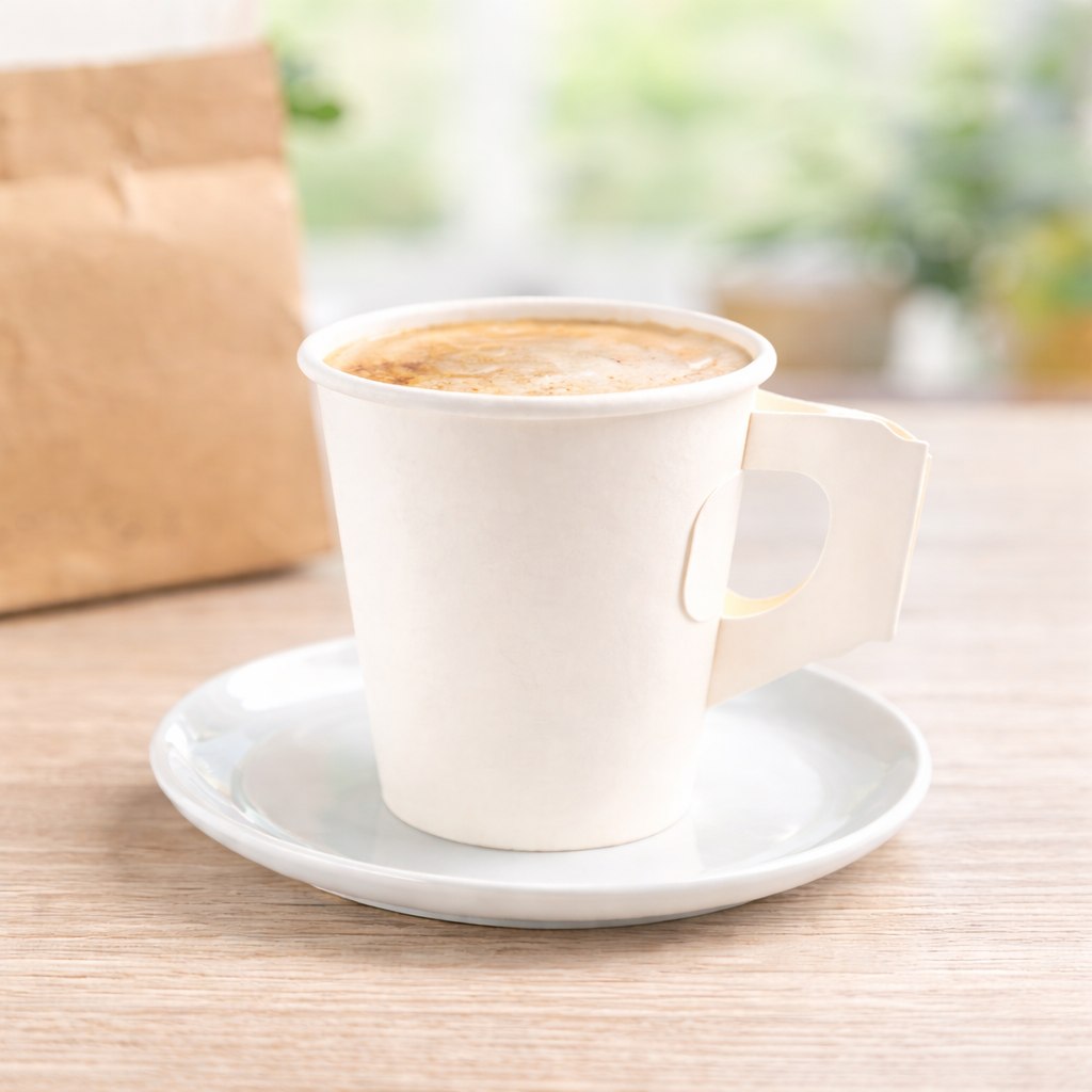 Vaso para Café 8 oz Compostable con Asa