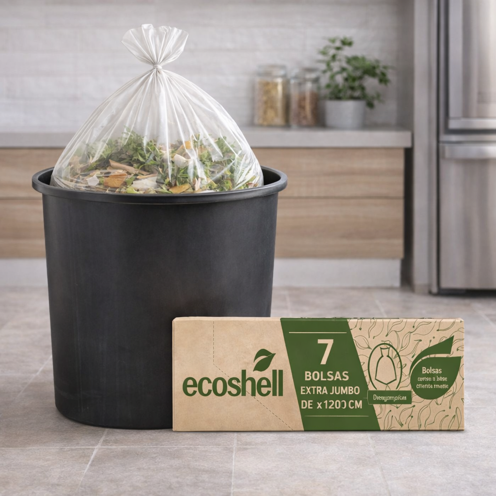 Bolsa De Basura Transparente 90x120cm Compostable