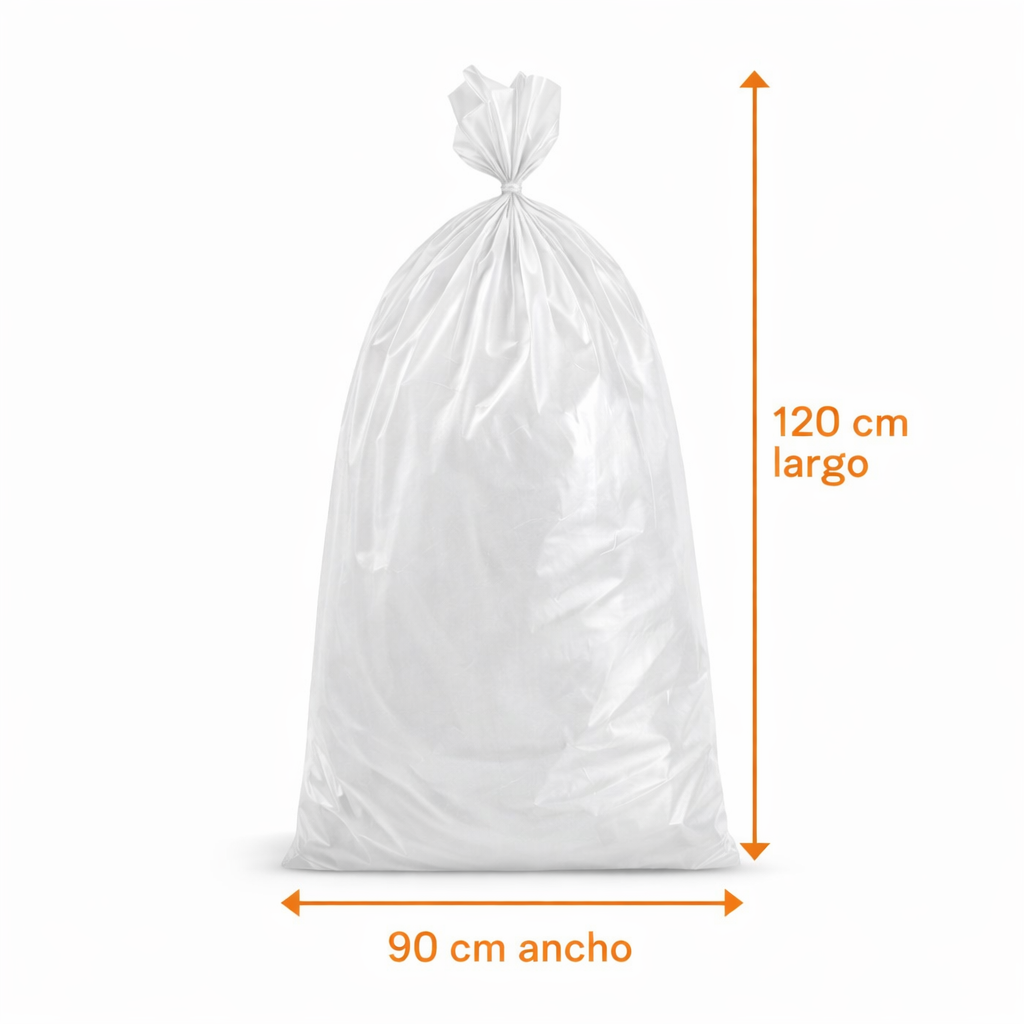 Bolsa De Basura Transparente 90x120cm Compostable