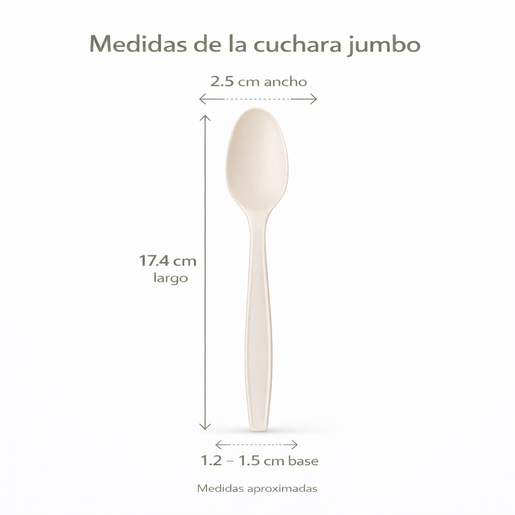 Cuchara Jumbo A Granel Compostable