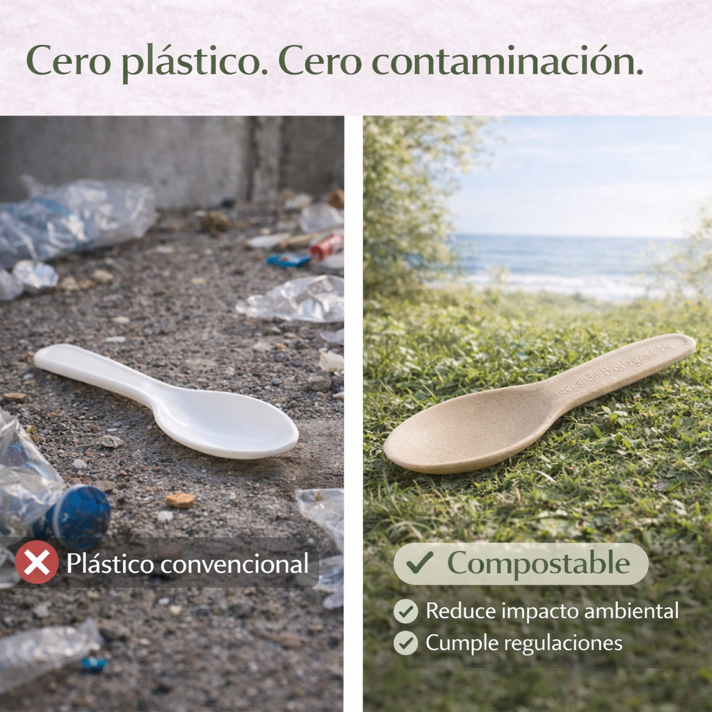 Cuchara Jumbo A Granel Compostable
