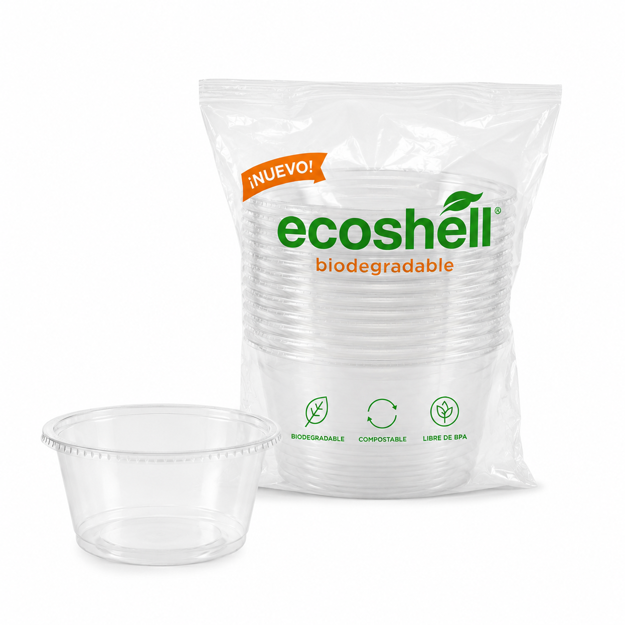 Soufflé Cup Transparente 4 Oz Compostable