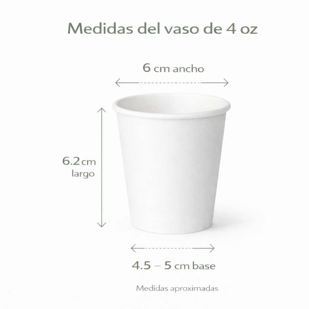 Vaso Para Café 4 Oz Compostable
