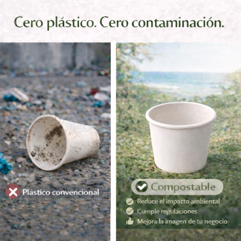 Vaso Para Café 4 Oz Compostable