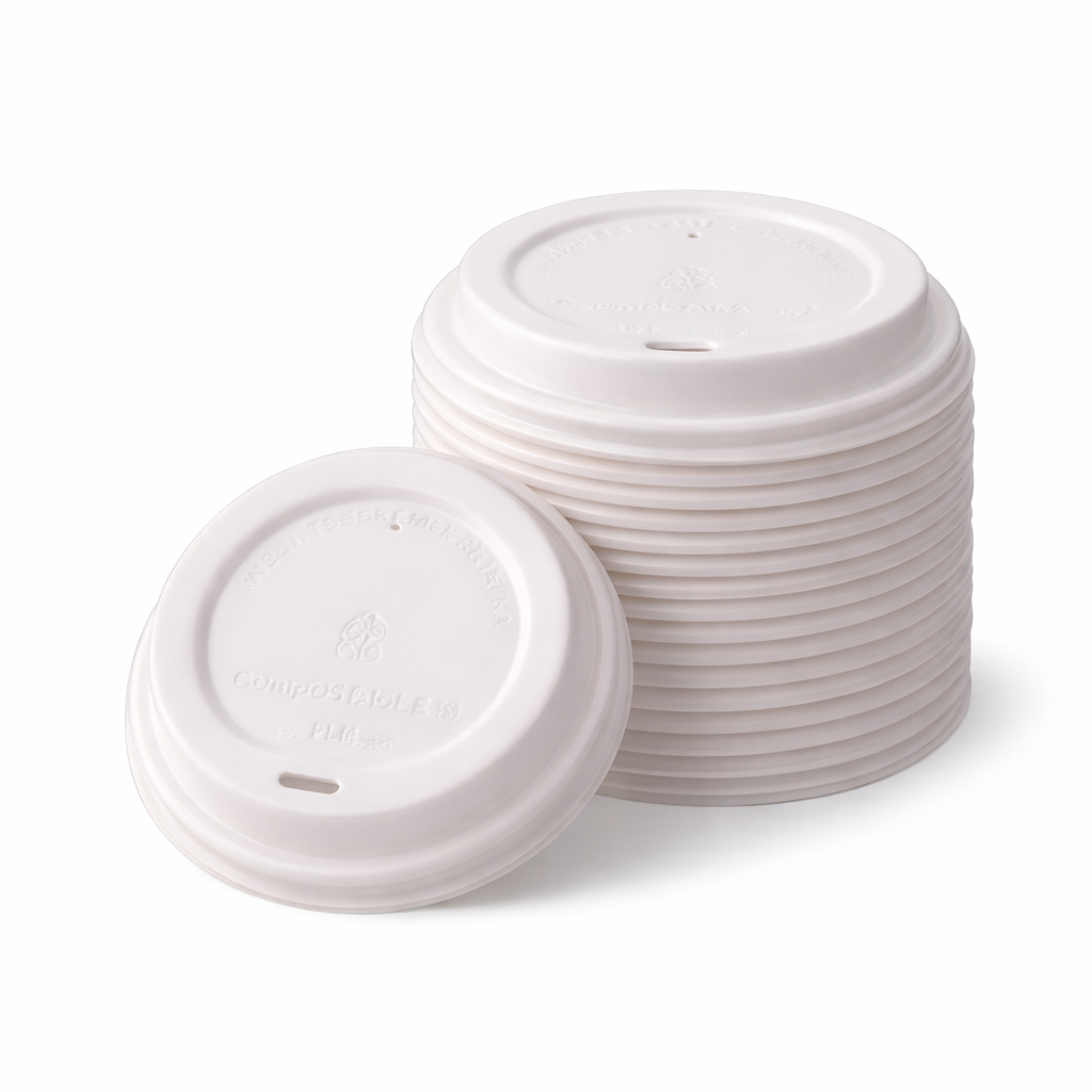 Tapa Vaso Para Café 8 Oz Compostable