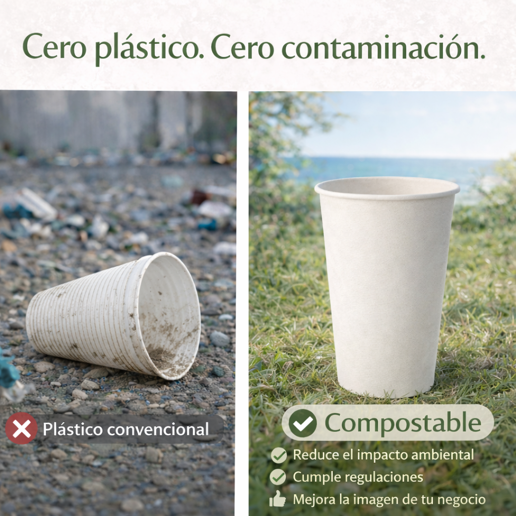 Vaso Para Café 16 Oz Compostable