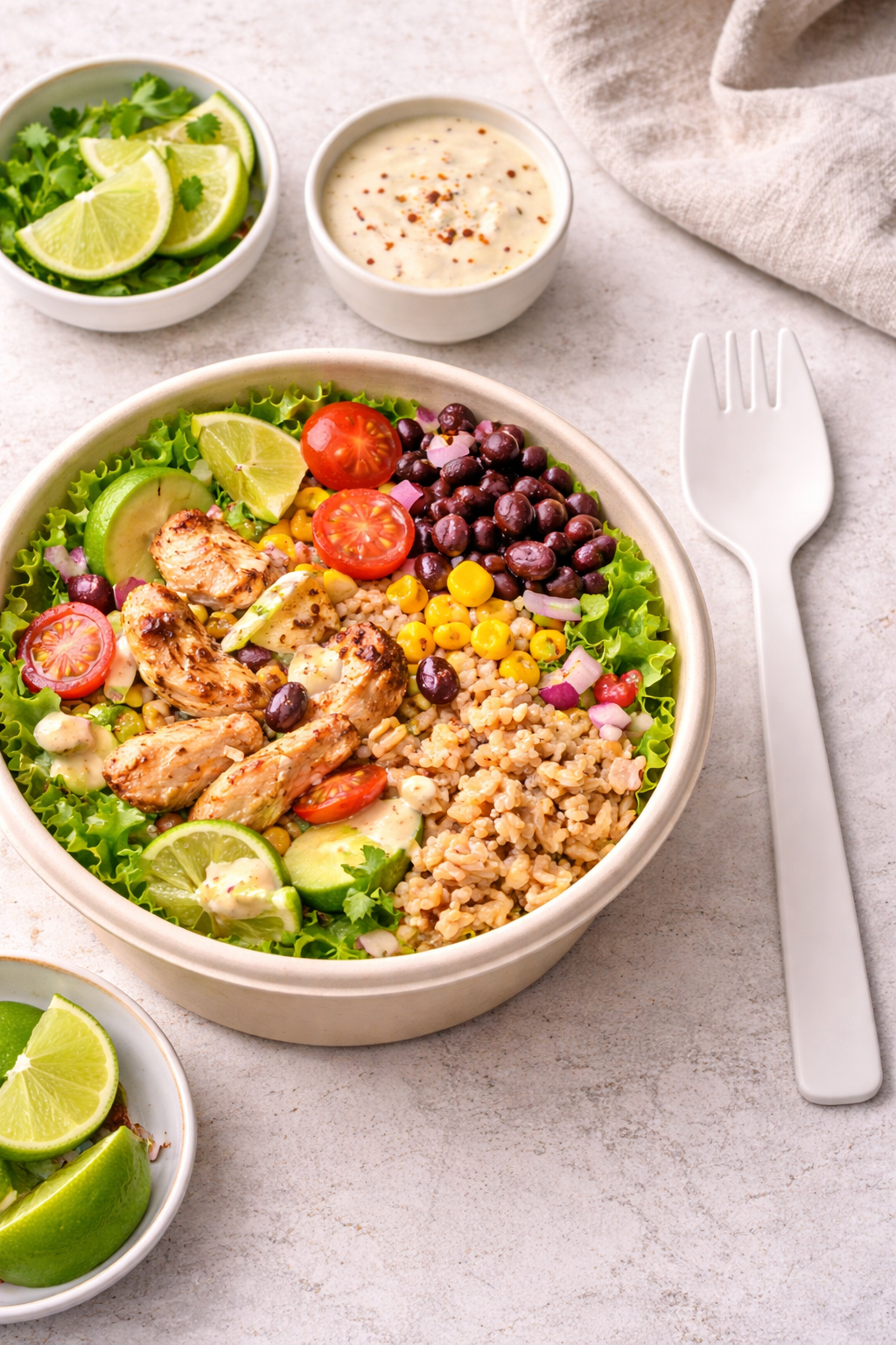 Tenedor Spork Compostable CPLA,  Cubierto 2 en 1 Biodegradable