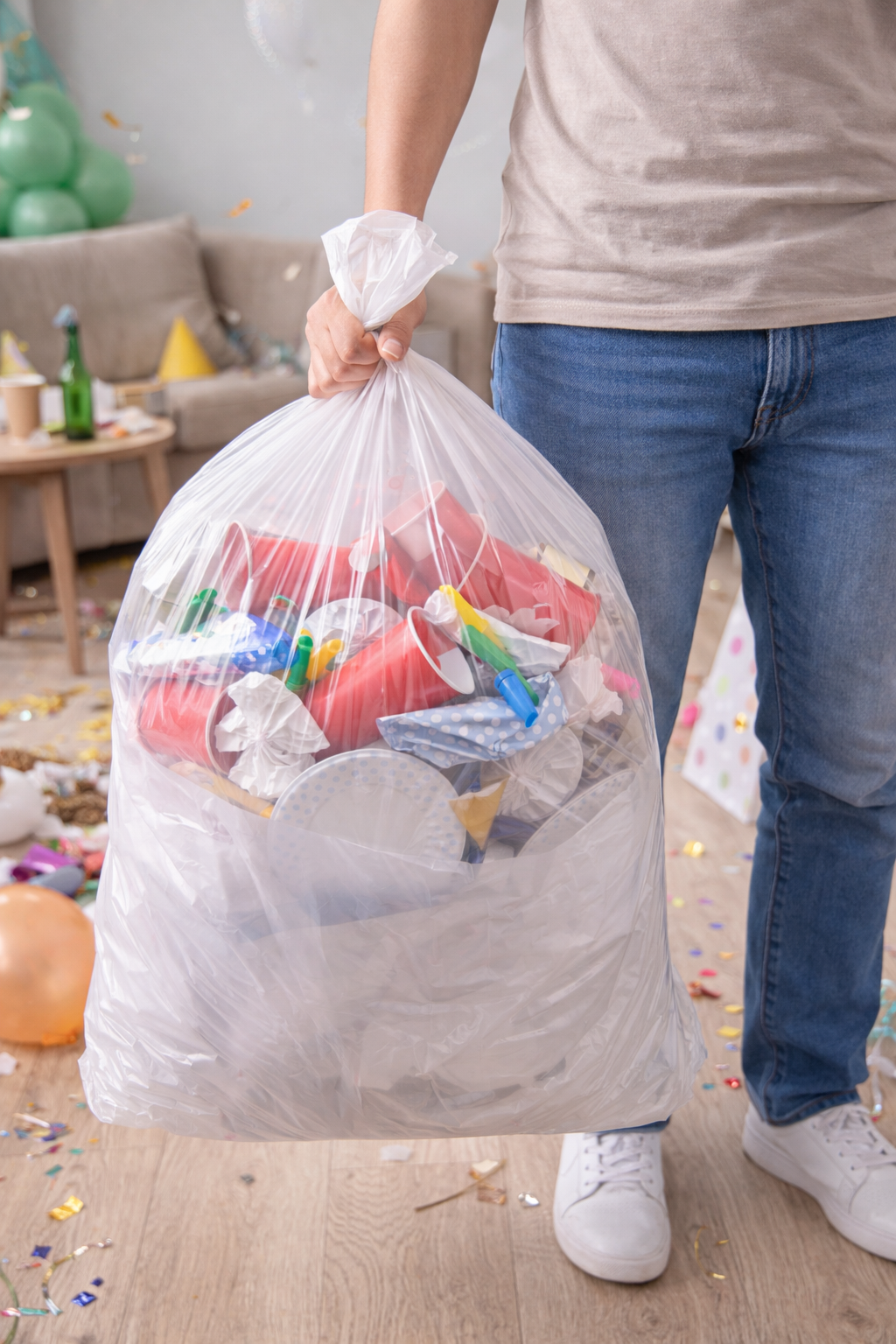 Bolsa De Basura Blanca 70x90cm Compostable