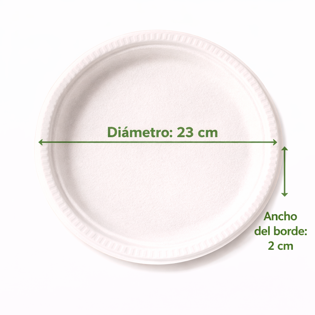 Plato Pastelero Compostable