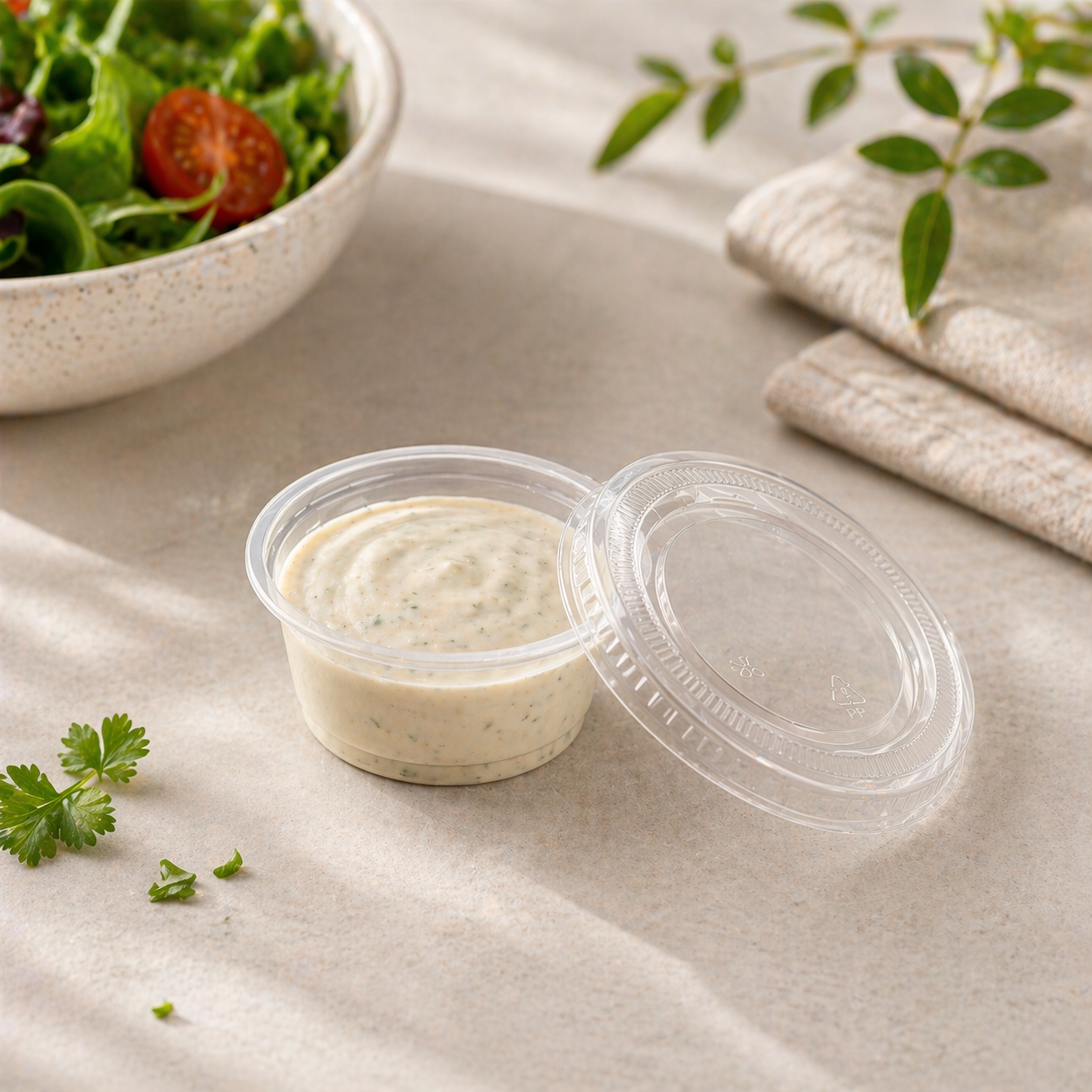 Tapa Souffle Cup 2 Oz Transparente