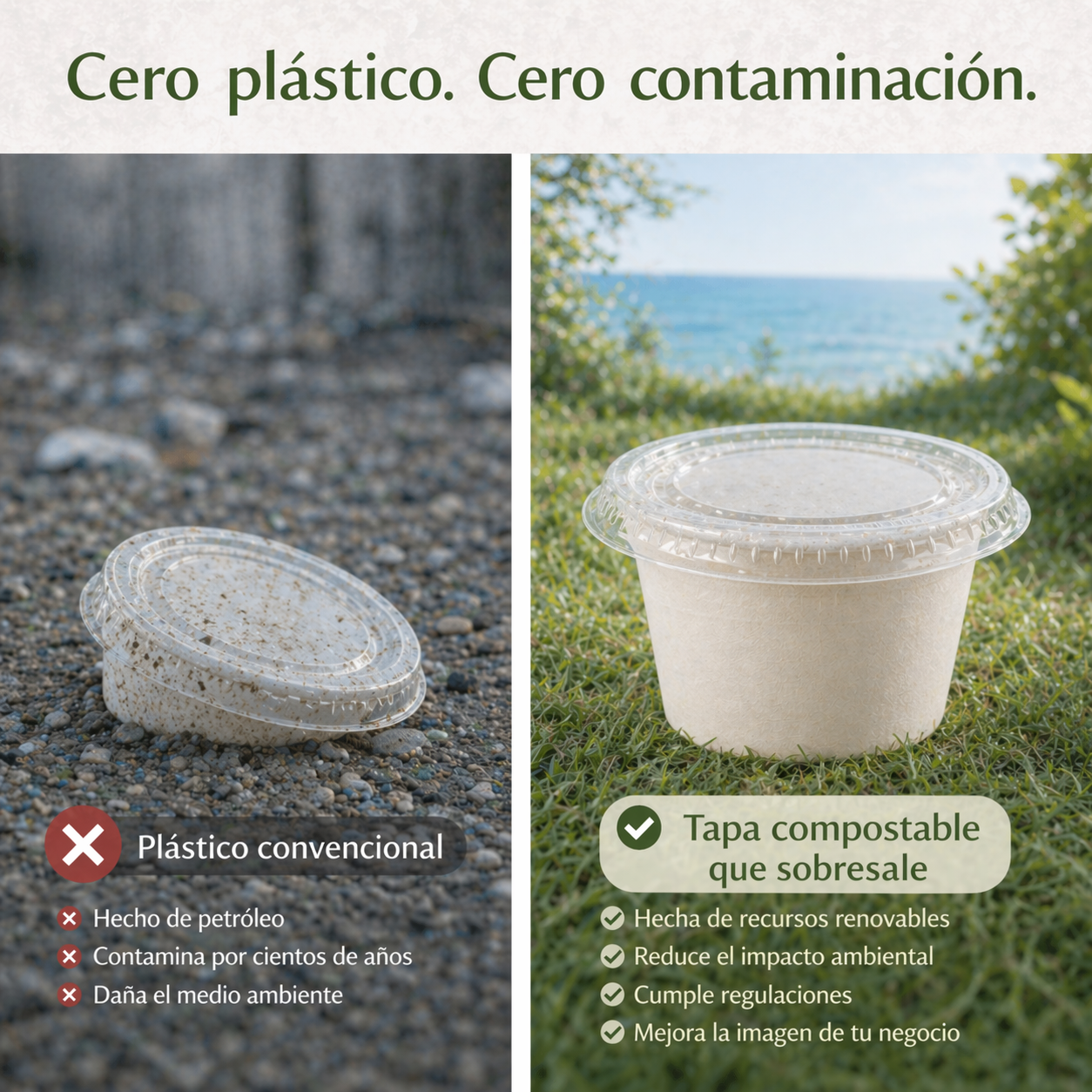 Tapa Souffle Cup 2 Oz Transparente