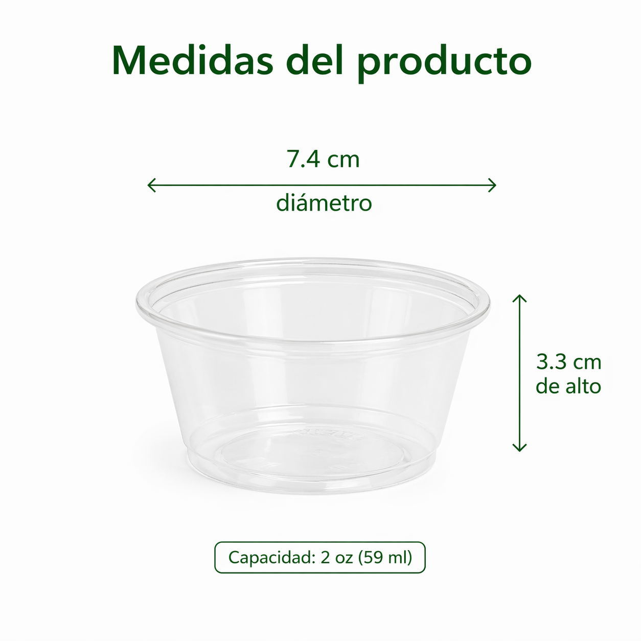 Souffle Cup Transparente 2 Oz
