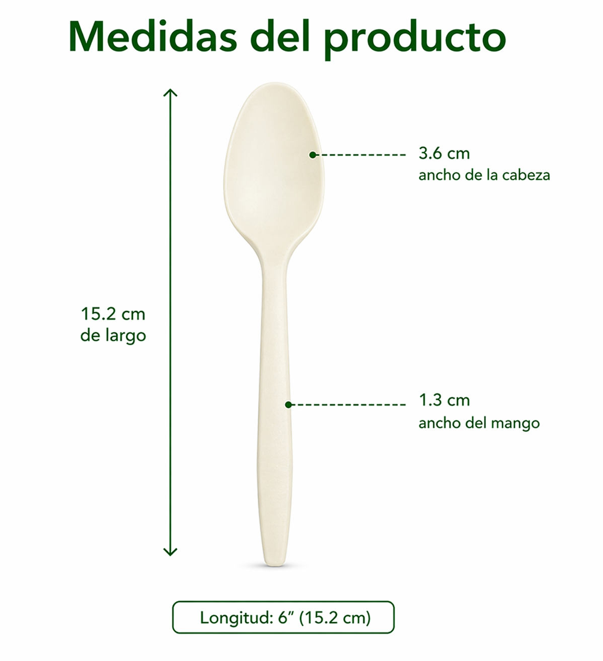 Cuchara 6" Compostable