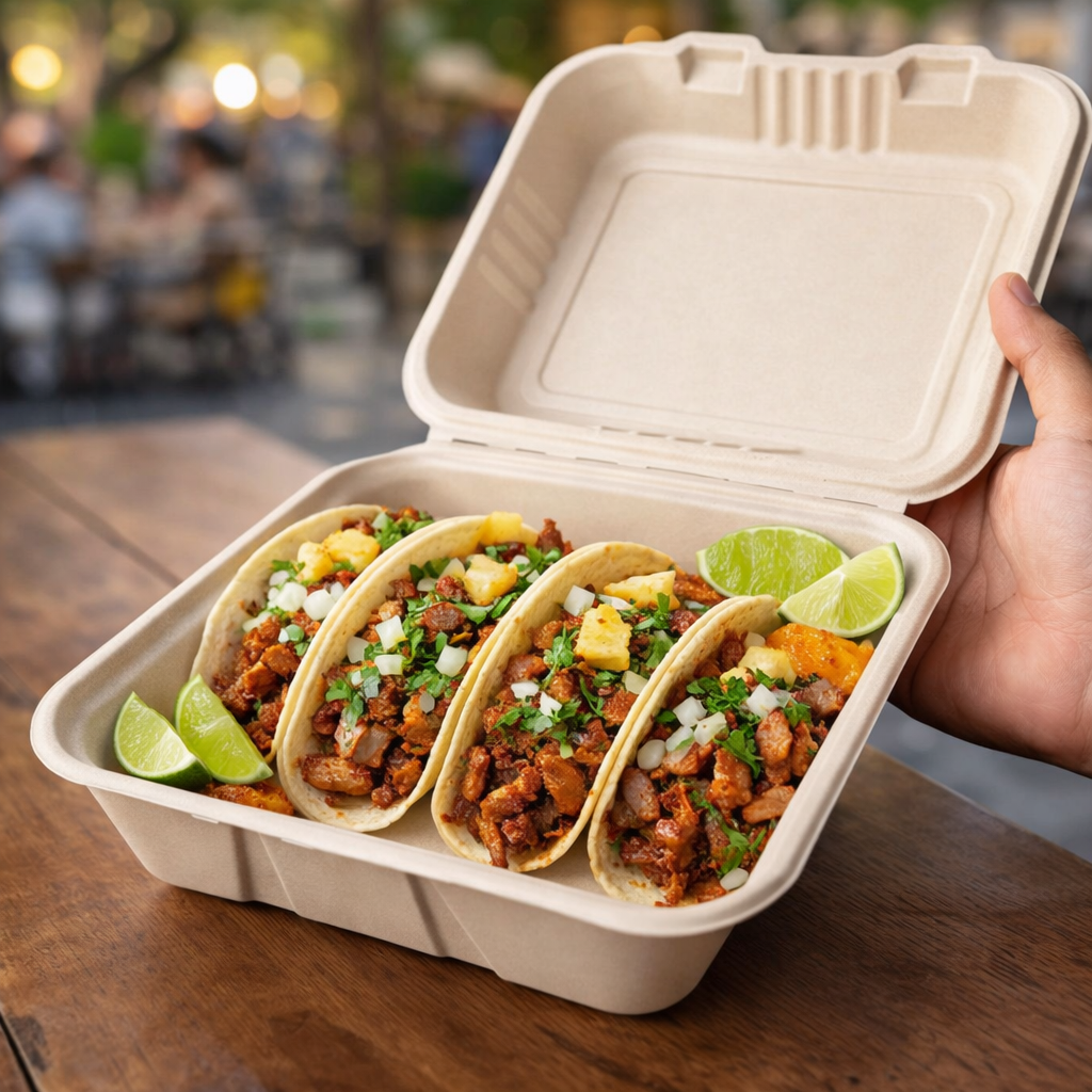 Clamshell 48 Oz Compostable sin División