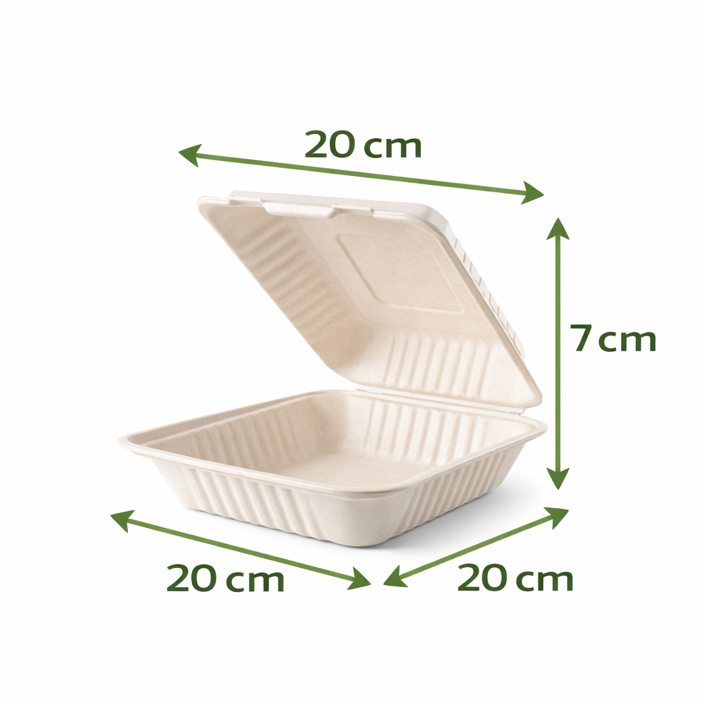 Contenedor 44 Oz Compostable Sin División
