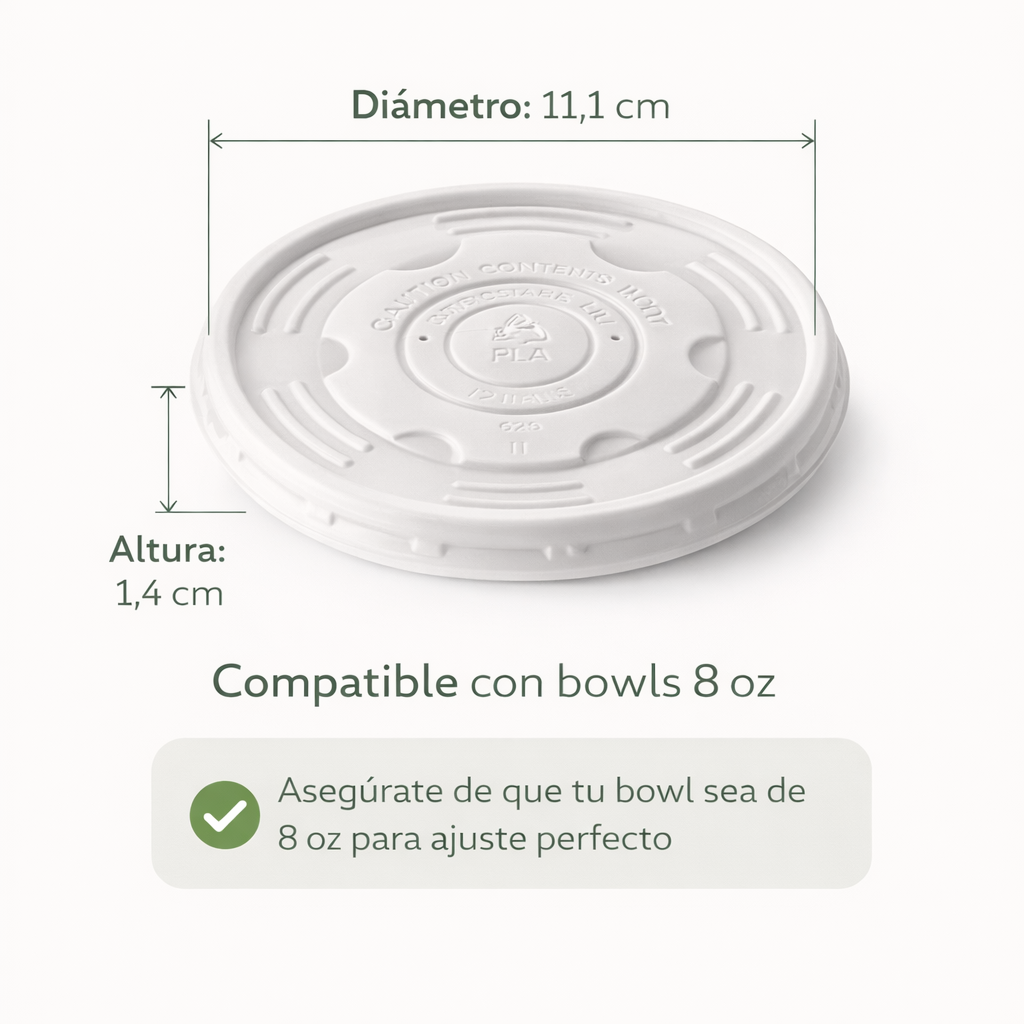 Tapa Paper Bowl 8 Oz Compostable