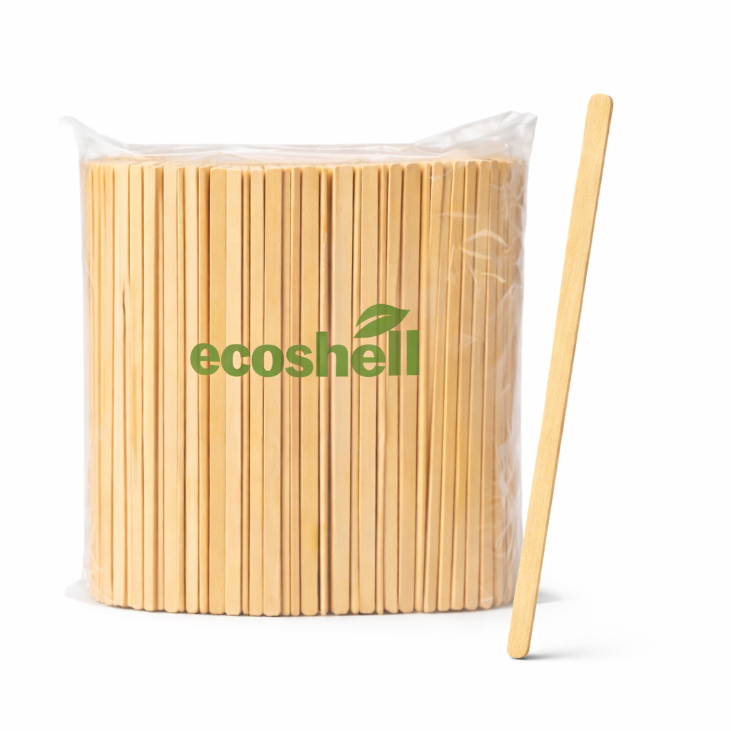 Agitador De Madera Compostable