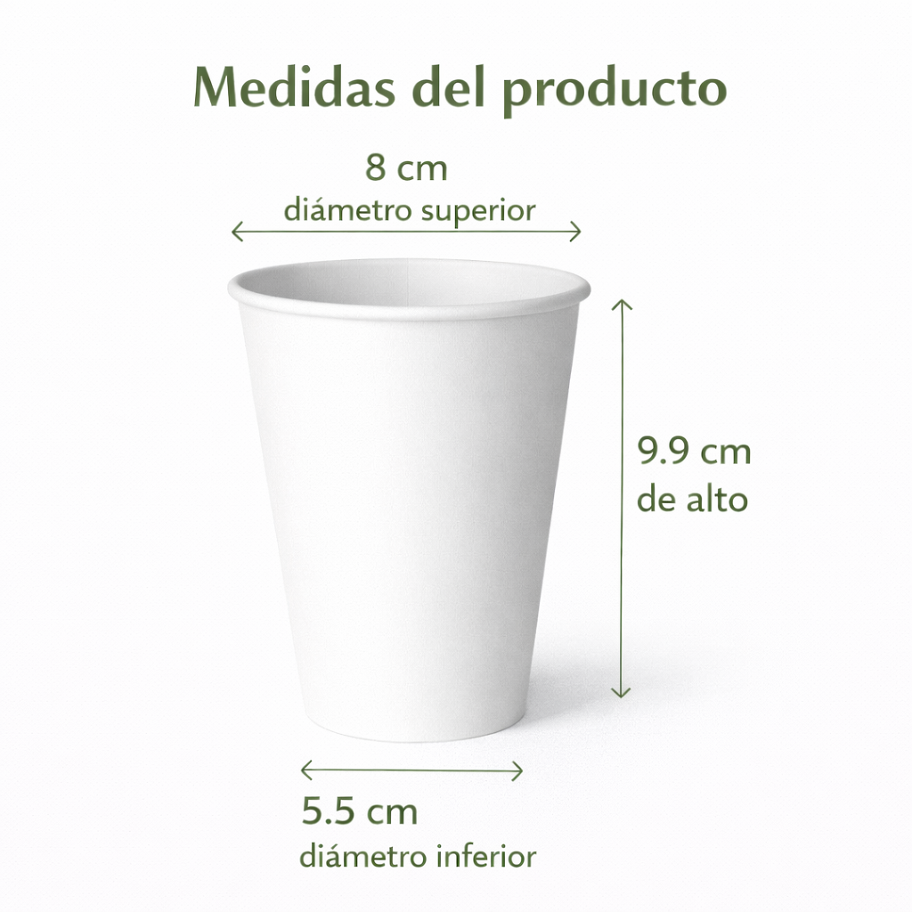 Vaso Para Café 10 Oz Compostable