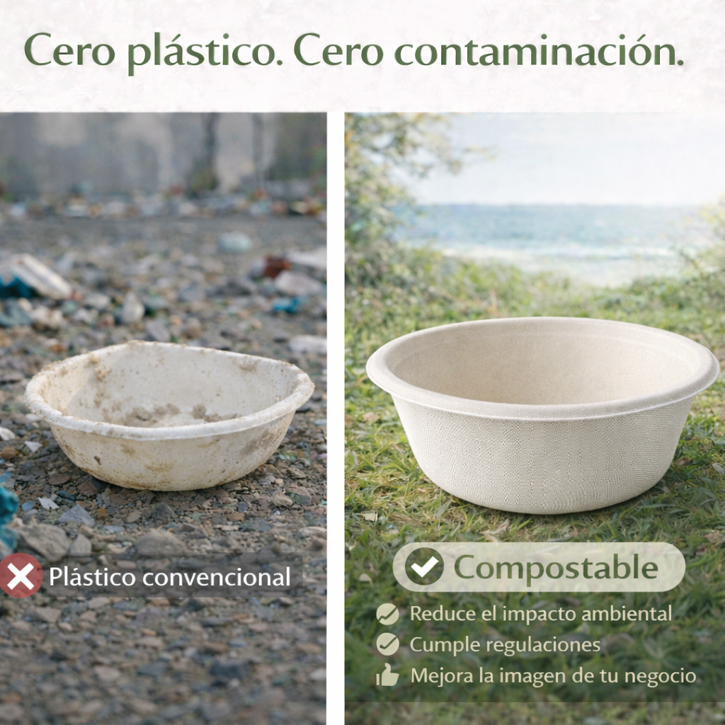 Tazón 12 Oz Compostable