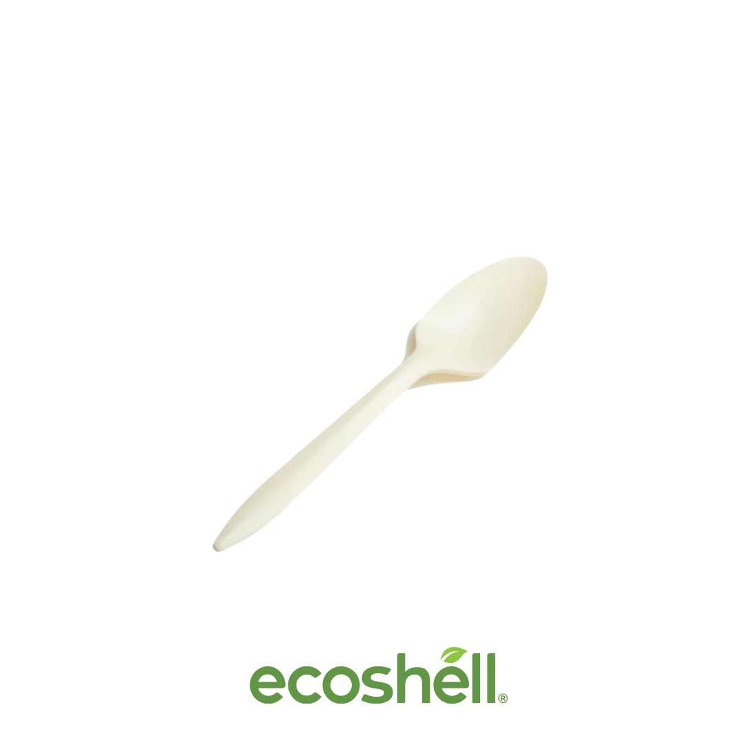 Cuchara 6" Compostable Fécula de maíz Certificación SEDEMA ECO-09