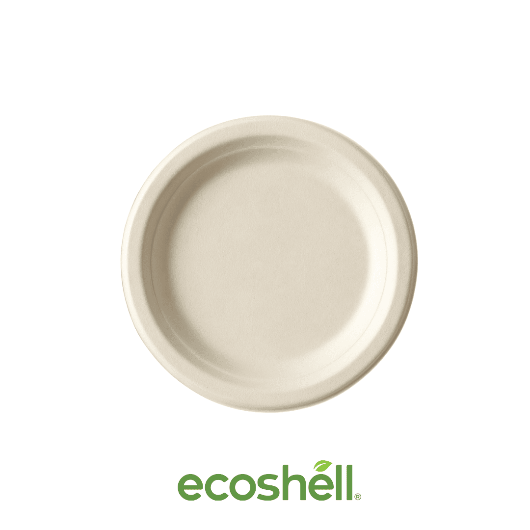 Plato Pastelero 7" Compostable Fécula de maíz N/A