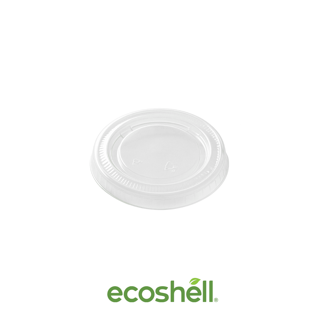 Tapa Souffle Cup 2 Oz Transparente PLA (bioplástico de maíz)  ♻️ Alternativa sin plástico ni contaminantes