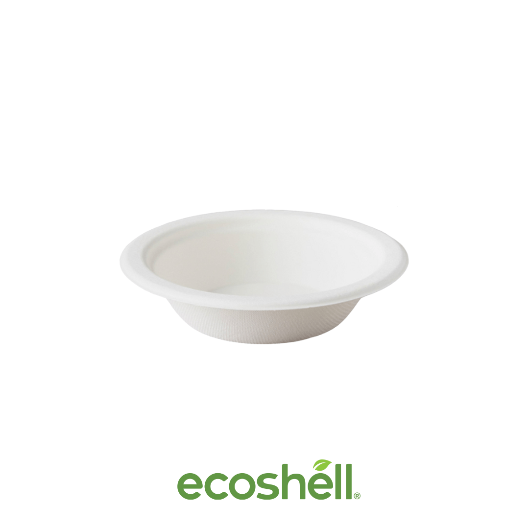 Tazón 12 Oz Compostable Caña de azúcar biodegradable Resistente a líquidos y aceites