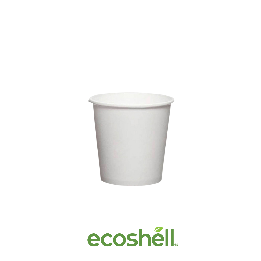 Vaso Para Café 4 Oz Compostable Hecho de papel grado alimenticio + recubrimiento de PLA Certificación SEDEMA ECO-09