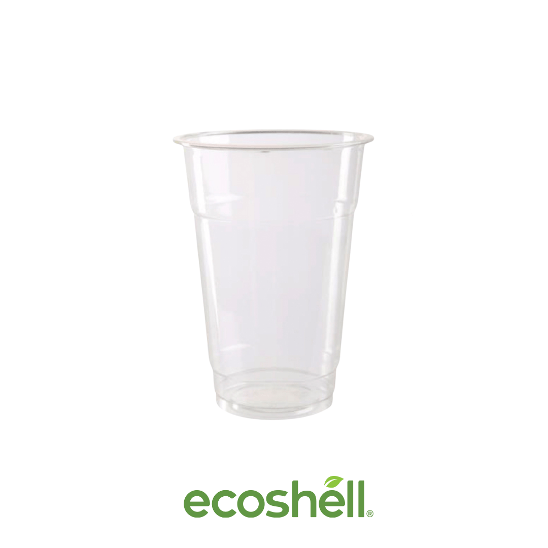 Vaso Transparente 16 Oz Compostable PLA (bioplástico de maíz)  Certificación SEDEMA ECO-09