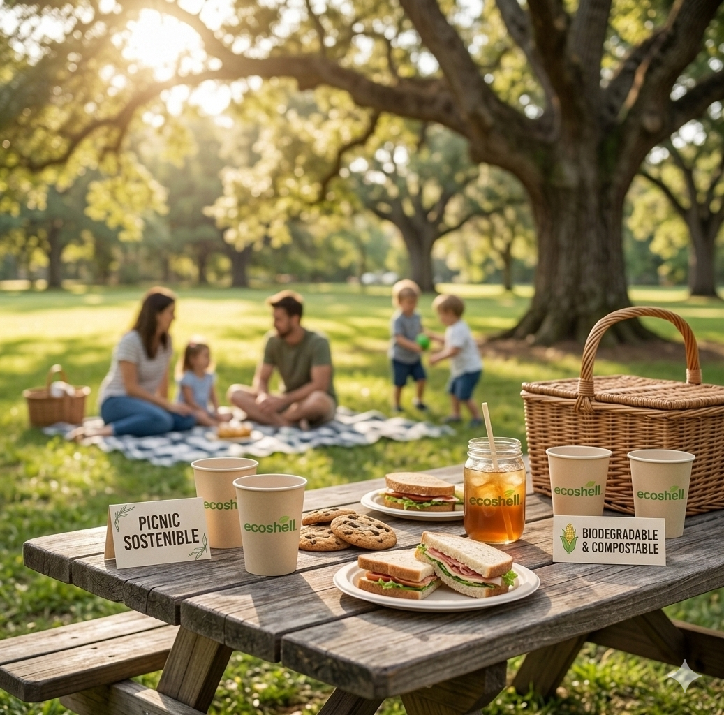 Vaso Compostable 12 oz Ecoshell - Biodegradable de Fécula de Maíz
