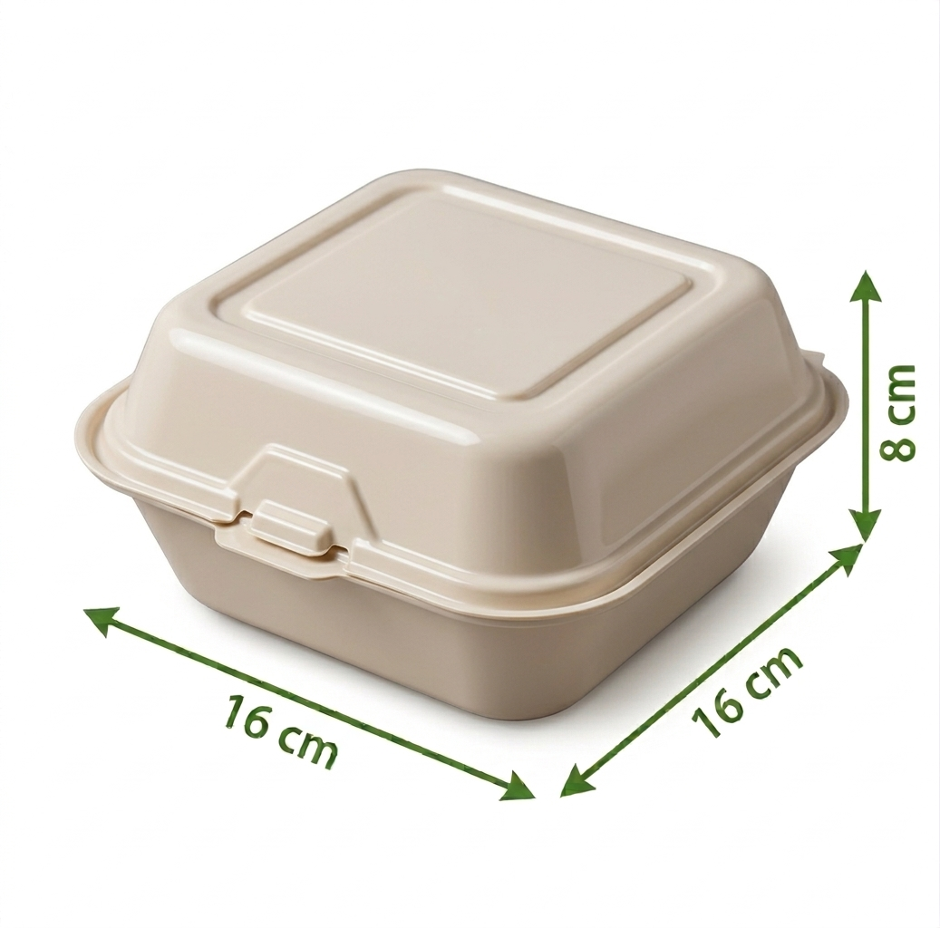 Hamburguesero 6x6 Compostable