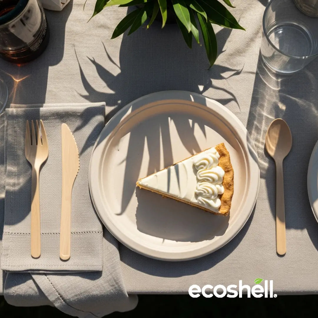 Plato Liso 6" Compostable