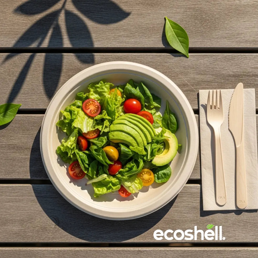 Plato Liso 9" Compostable