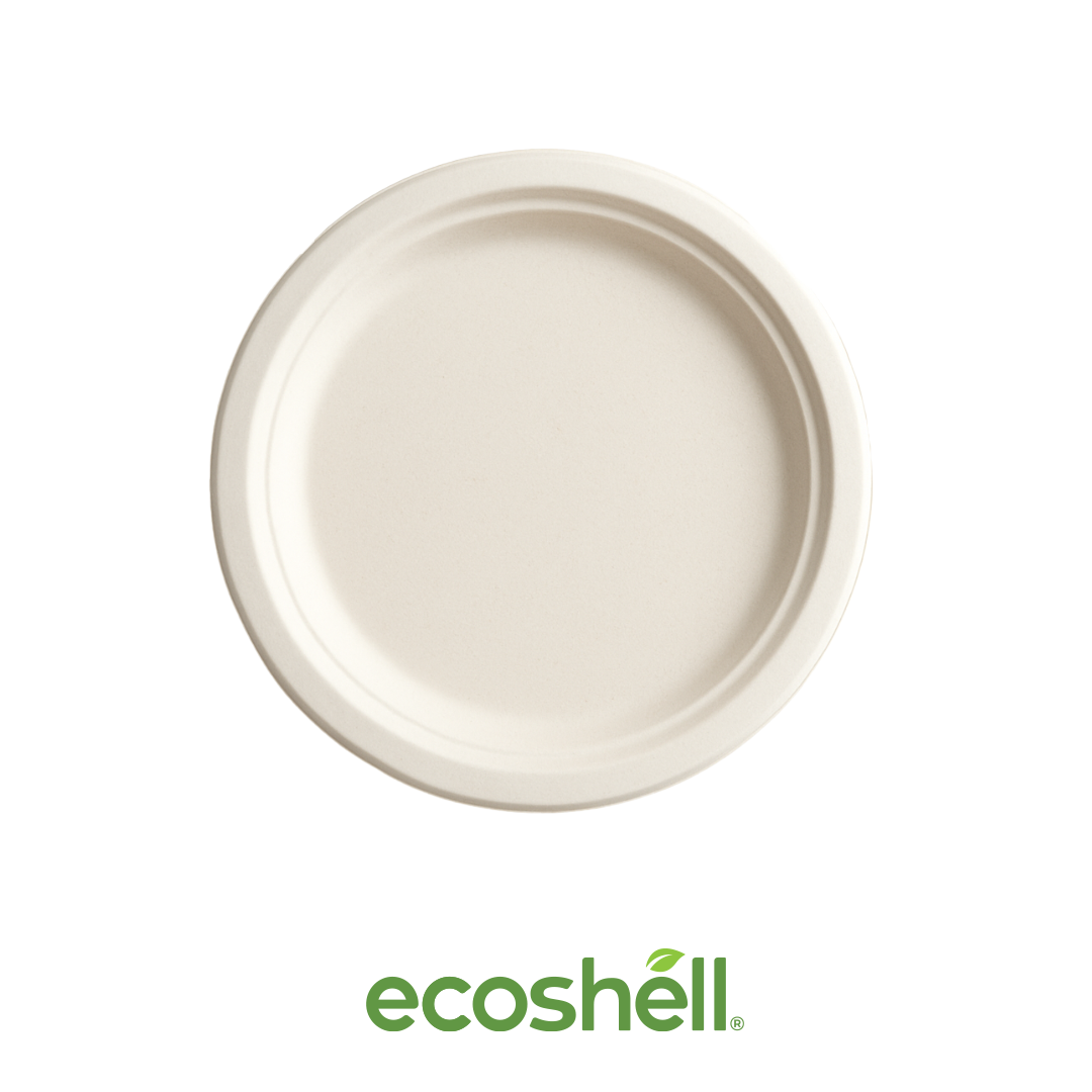 Plato Liso 9" Compostable