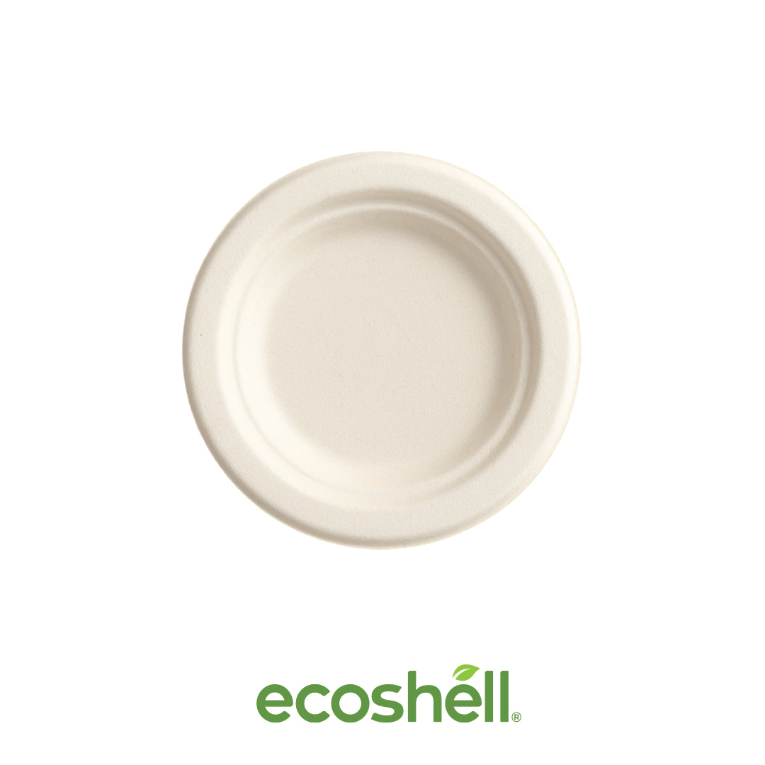 Plato Liso 6" Compostable