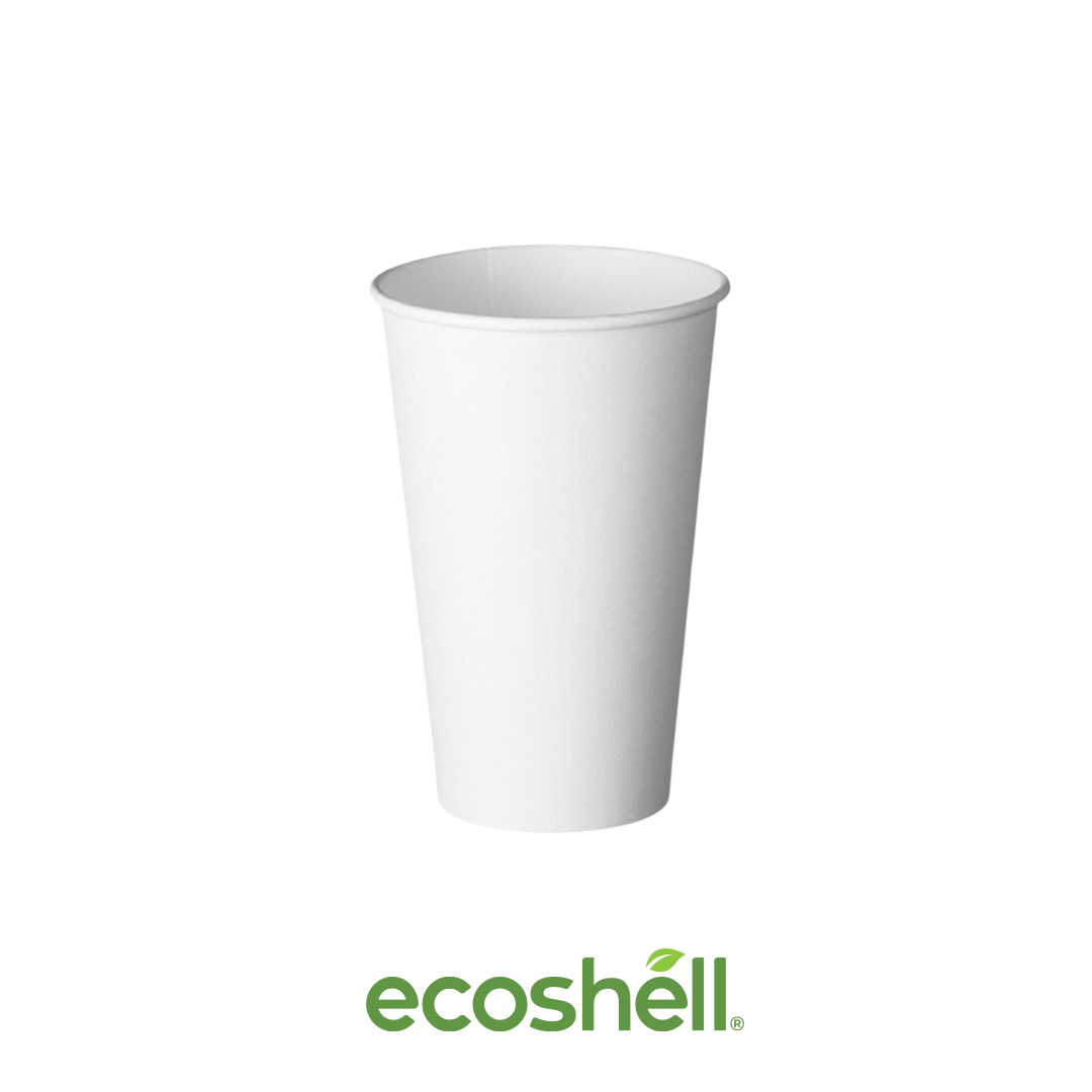 Vaso Para Café 16 Oz Compostable Hecho de papel grado alimenticio + recubrimiento de PLA Certificación SEDEMA ECO-09