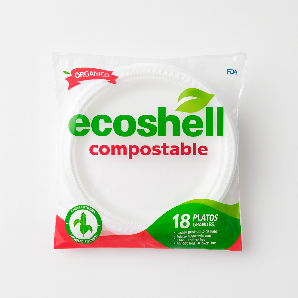 Plato Grande Retail Compostable